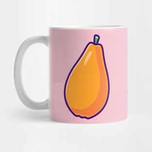 Papaya Fruit Cartoon Mug